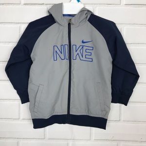 Nike Baby Boys Size 24M Blue Grey Windbreaker